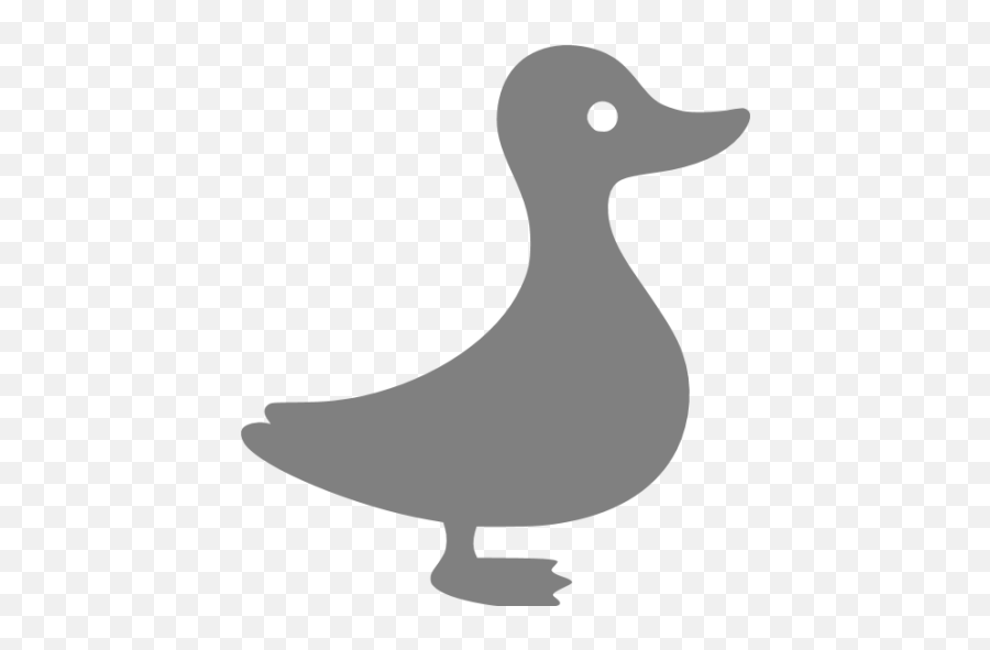 Gray Duck Icon - Free Gray Animal Icons Emoji,Goose Geese Emoticons