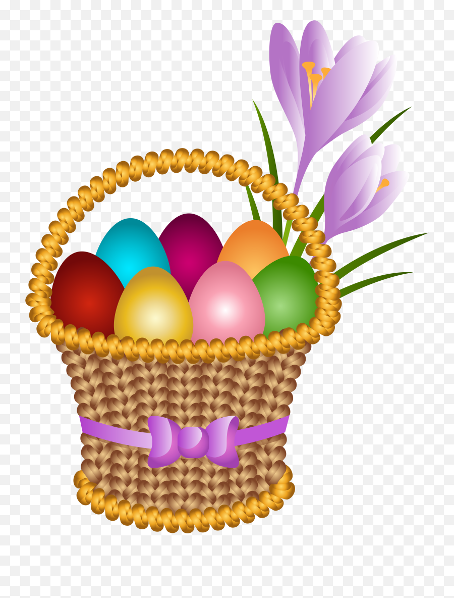 Easter Eggs In A Basket - Clipart Best Emoji,Emoji Easter Baskey