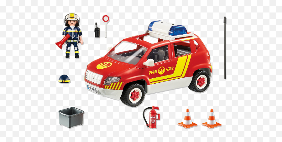 Playmobil City Action 5364 - Auto Caposquadra Vigili Del Fuoco Emoji,Emoticon Fuoco