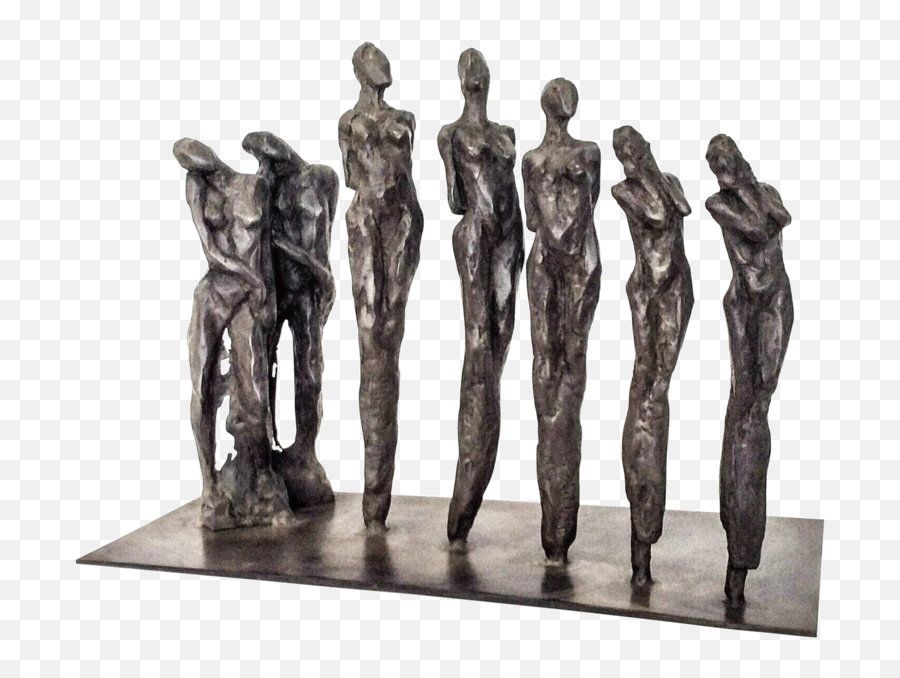 Cortege By Liliane Danino 2018 Sculpture Bronze - Singulart Emoji,Sculpture Showing Emotion