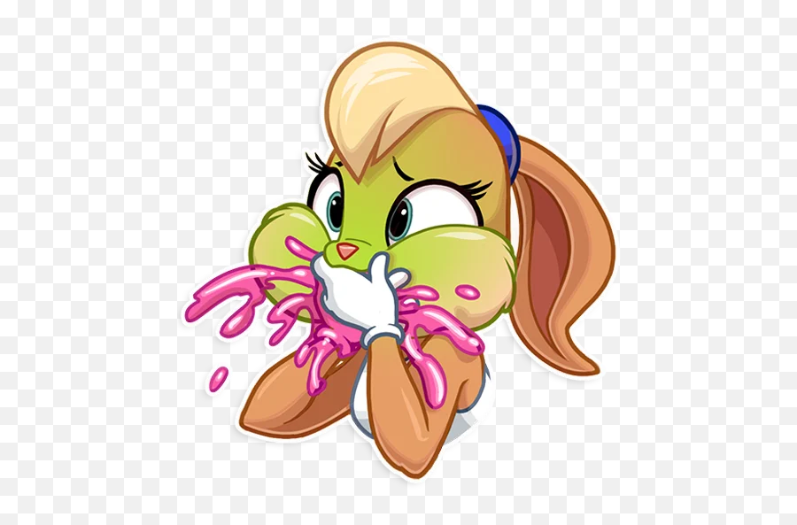 Telegram Sticker 2 From Collection Lola Bunny - Lola Bunny Telegram Sticker Emoji,Bunny Emoji