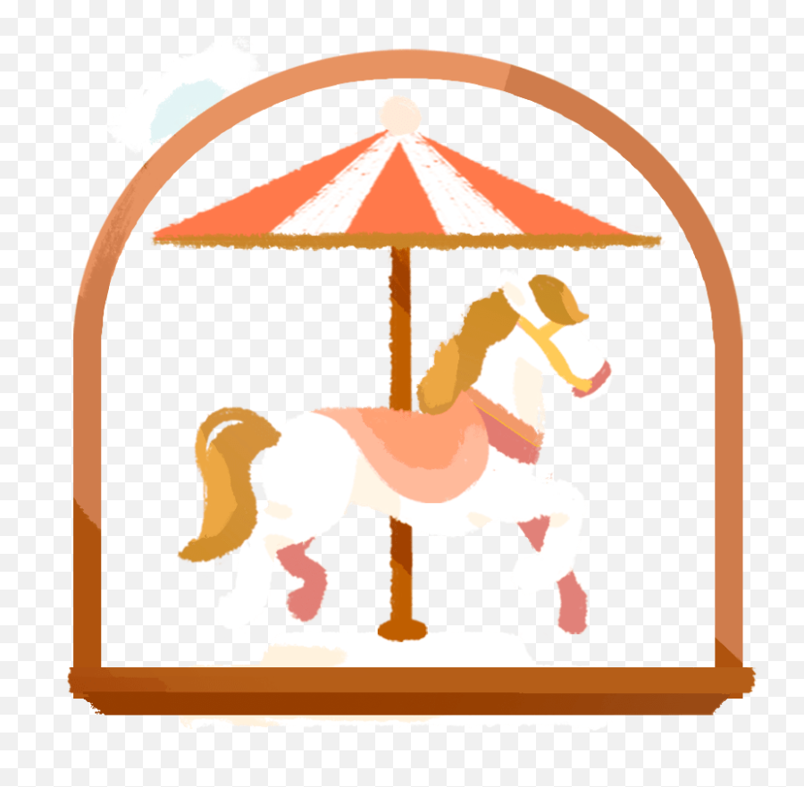 Designcember Emoji,Carousel Horse Emoji