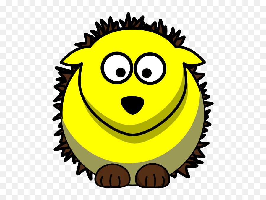 Hedgehog Clip Art At Clker - Cartoon Hedgehog Clipart Clker Emoji,Hedgehog Emoticon