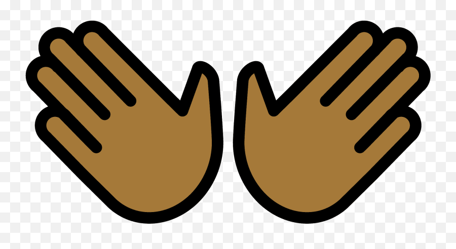 Open Hands Emoji Clipart - Manos Clipart,Folded Hand Emoji