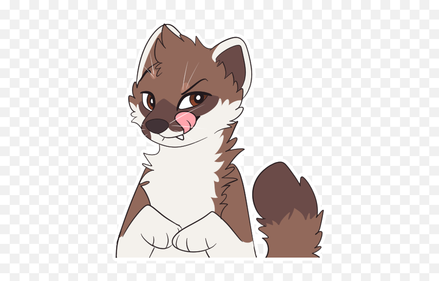 Furry Telegram Stickers - Pulexart Least Weasel Emoji,Ferret Emoticons