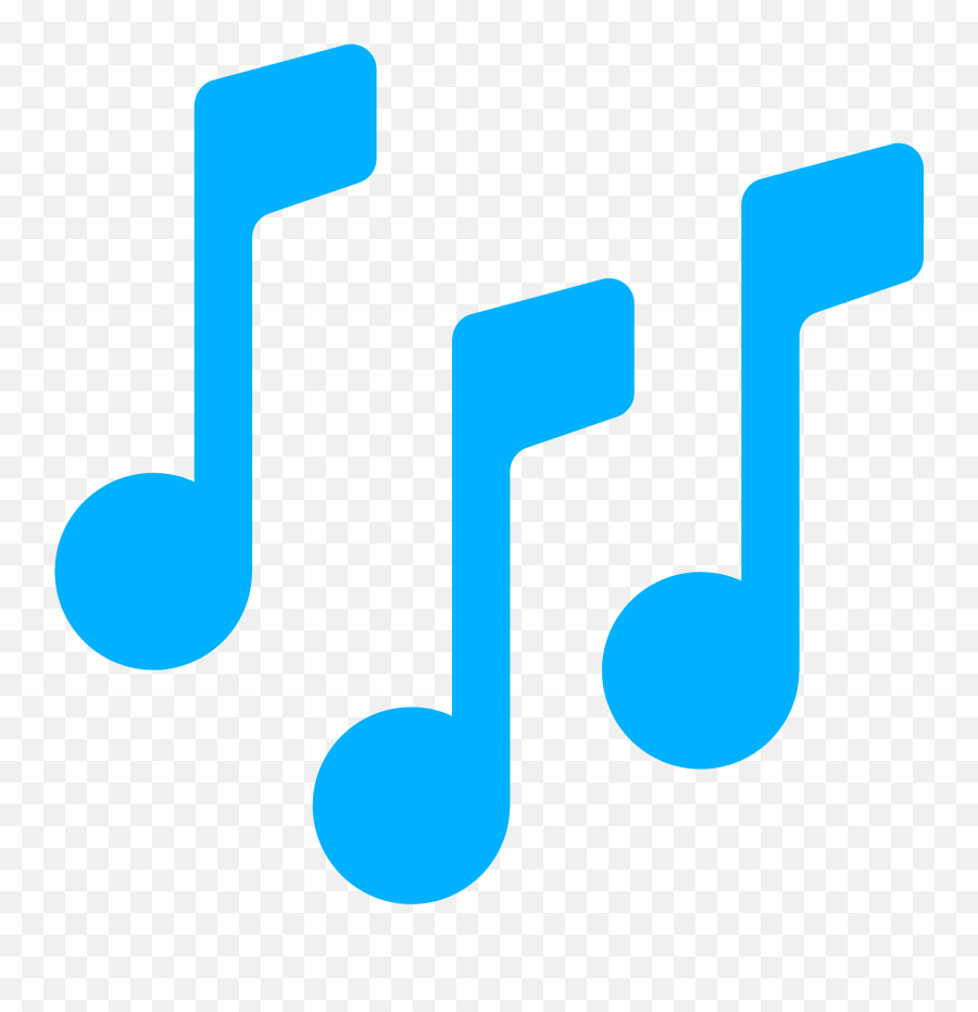 Musical Notes Emoji - Emoji Nota Musical Png,Blue B Emoji