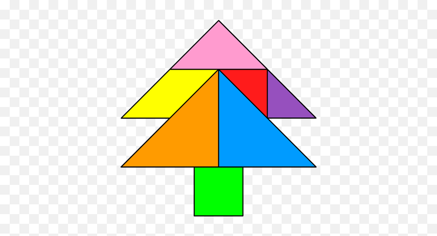 Tangram Tree - Christmas Tangram Emoji,Figuras Emotions