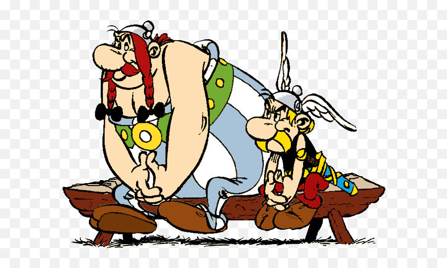 Asterix Und Obelix - Animierte Gifs Römer Emoji,Stinkefinger Emoji