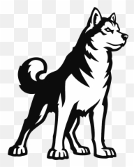 Husky Clipart Dog Indian Husky Dog - Mascot Northeastern University Logo Emoji,Siberian Husky Emoji