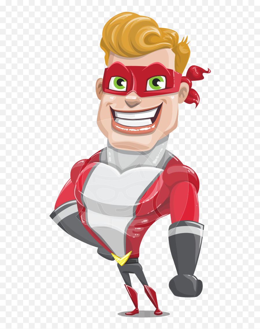 Generic Superhero Cartoon Vector - Superhero Emoji,Emotion Cartoon Superhero