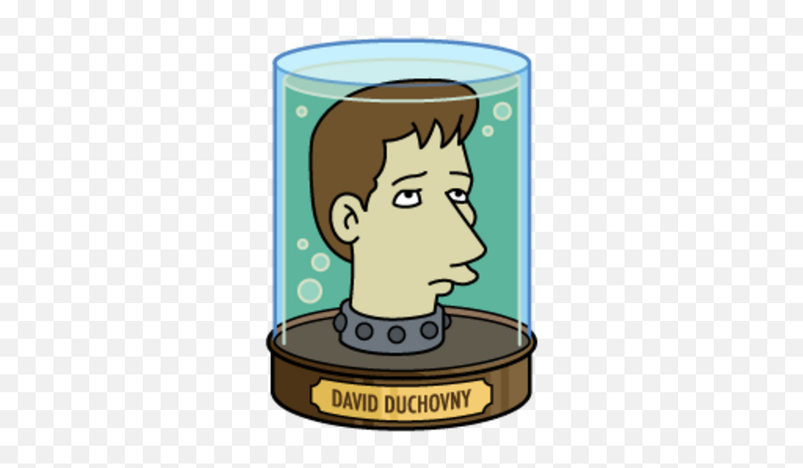 David Duchovnyu0027s Head Futurama Wiki Fandom - Futurama Head Png Emoji,Futuramq Zapp Emotions