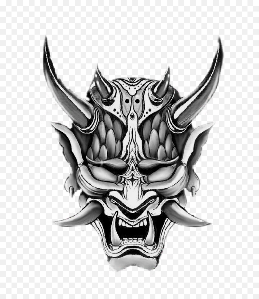 Satanic Satanick Satanism Sticker By Marlasinger - Samurai Mask Japanese Tattoo Emoji,Dark Evil Emojis