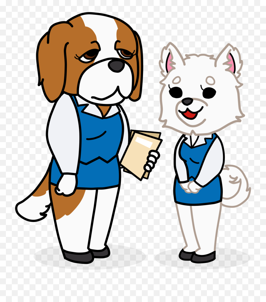 Made Two Of My Favorite Dog Breeds Into - Aggretsuko Female Oc Emoji,Dog Speaking Emoji Comic