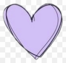 Heart Doodle Purple Pastel Cute Kawaii Aesthetic Clipart - Transparent Purple Aesthetic Png Emoji,Pastel Emojis