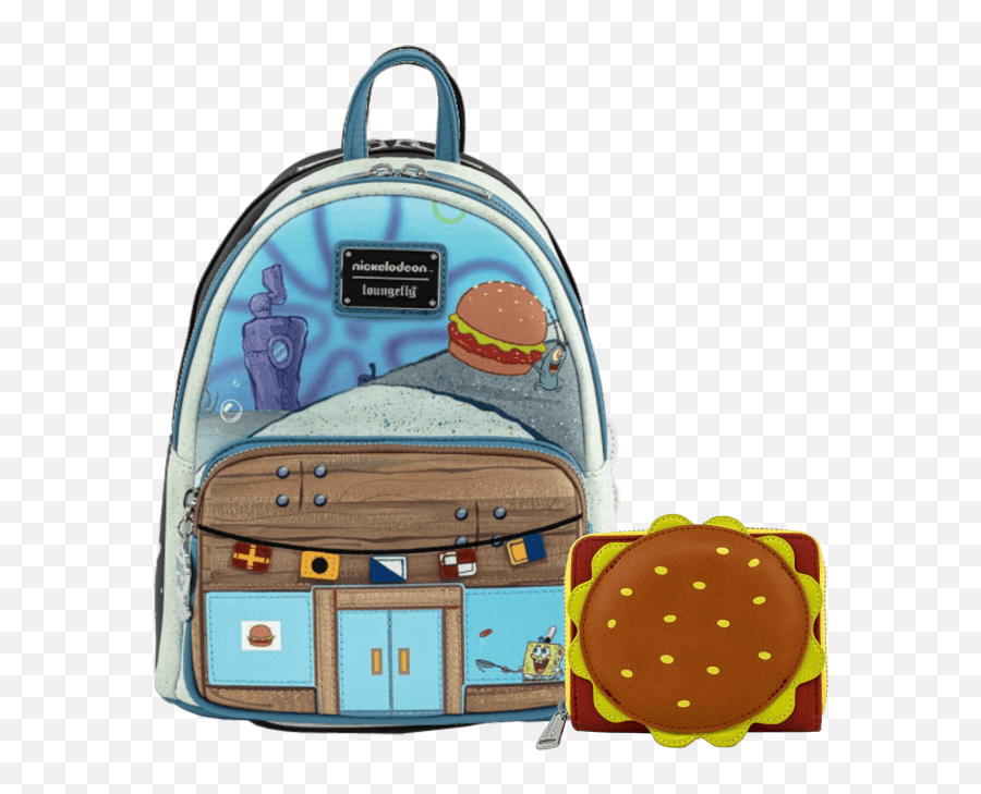Krusty Krab Mini Backpack Plankton - Spongebob Loungefly Backpack Emoji,Crabby Patty Emoticon Facebook
