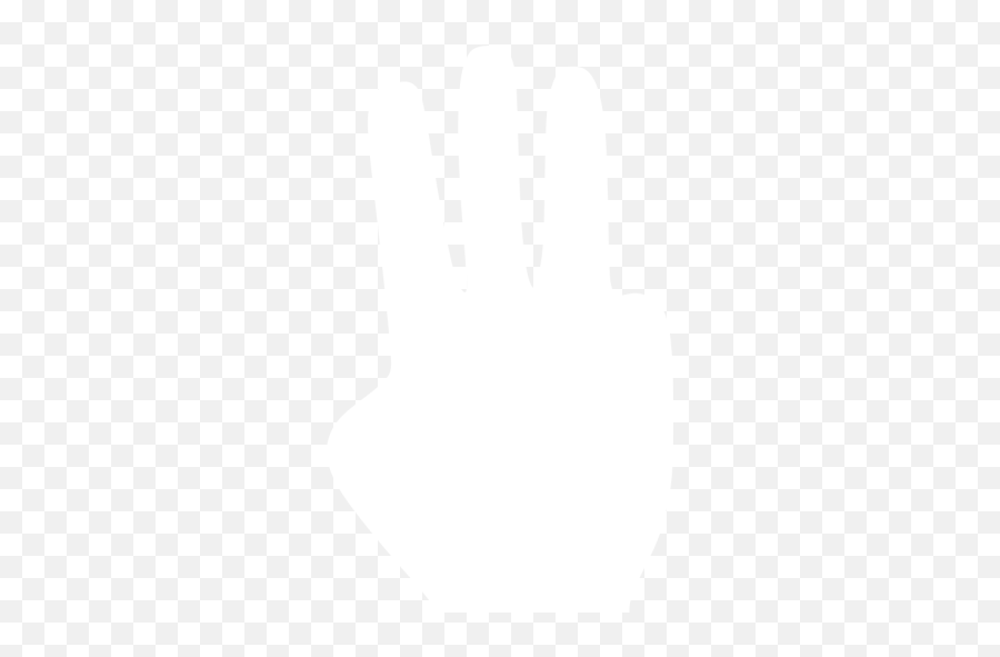 White Three Fingers Icon - White Three Fingers Icon Emoji,Chopped Finger Emoticon