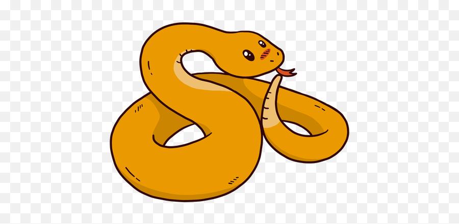 Cute Snake Forked Tongue Twisting Flat - Serpiente Png Emoji,Adorable Snake Emotion