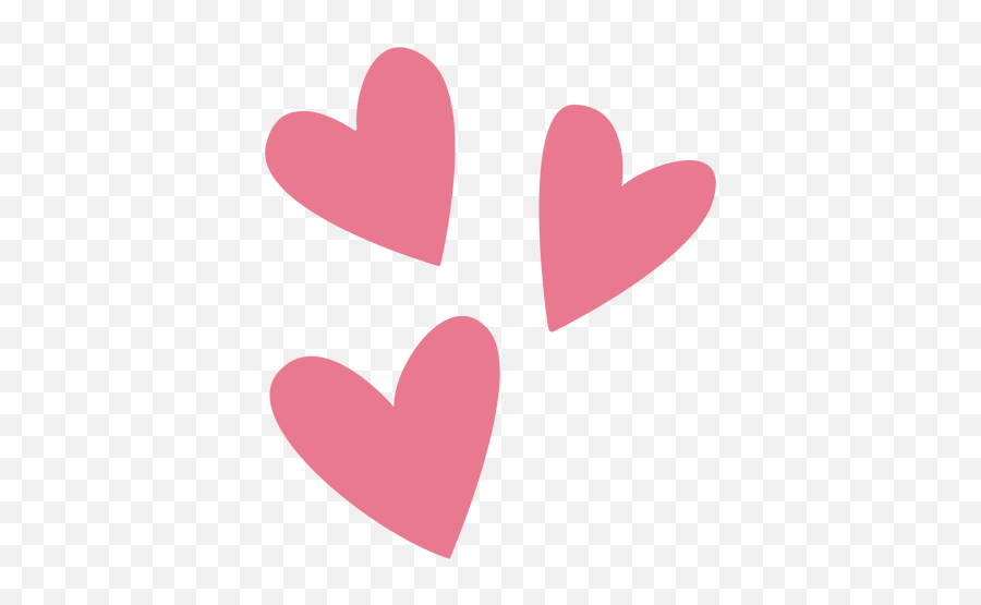 Valentine Three Hearts Pink - Transparent Png U0026 Svg Vector File Corazones Png Emoji,Iphone Emoticon Pink Heart With Yellow Ribbon