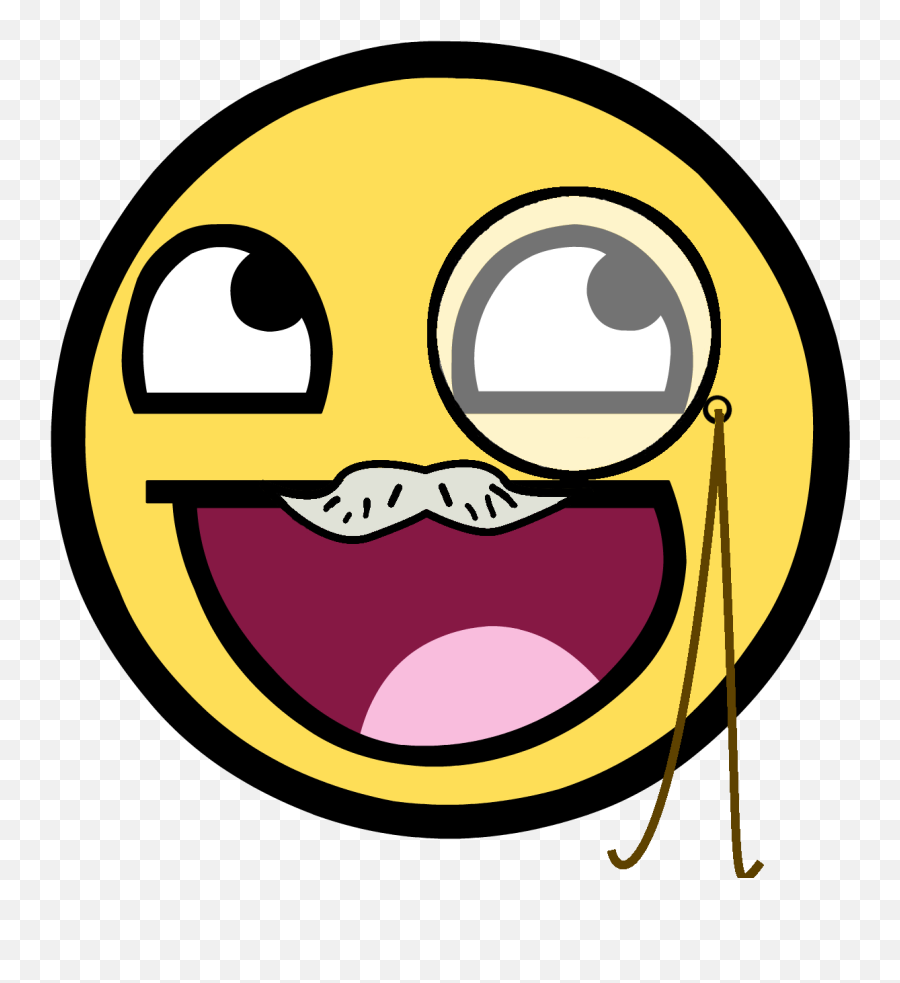 Meme Faces Png - Epic Face With Mustache Emoji,Mickey Mouse Head Emoticon