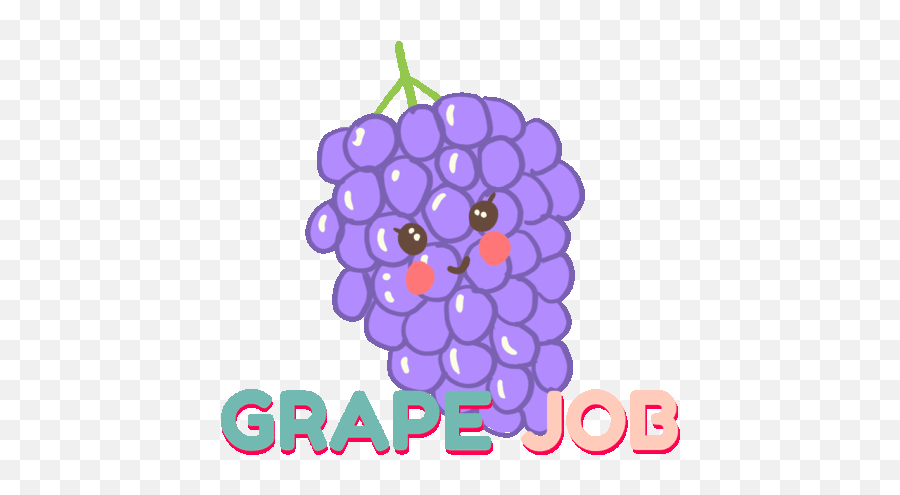 Grapes Fruit Sticker - Grapes Fruit Cute Discover U0026 Share Gifs Grape Job Gif Emoji,Facebook Emoticons Grapes