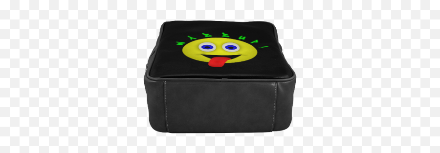 Wazzup Funny Smiley Square Backpack - Happy Emoji,Emoticon Square Box?