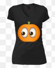 Funny Halloween Eyes Emoji Pumpkin T - Short Sleeve,Small Halloween Emojis