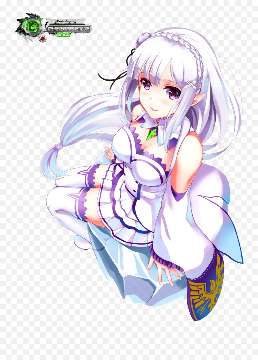 Emilia Re Zero Pfp - Imgomnom Starting Life In Another World Emoji,Preachy Emoticon