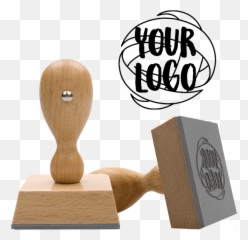 Round Logo Stamp Medium - Stamp Handle Wood Emoji,Craft Emotion Stamps