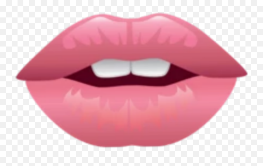 Lips Lip Kiss Sticker - Lips Kiss Vector Gif Emoji,Kiss Emoji Makeup