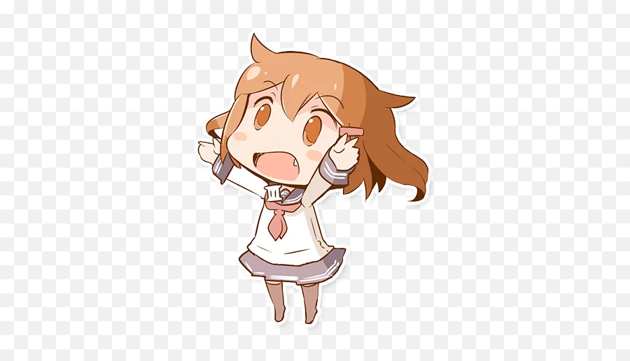 Kantai Collection Telegram Emoji,Kancolle Yuudachi Emoticon