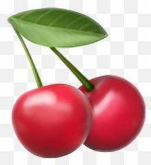 Iphone Cherry Emoji Png Png Image With,Cherry Emoji