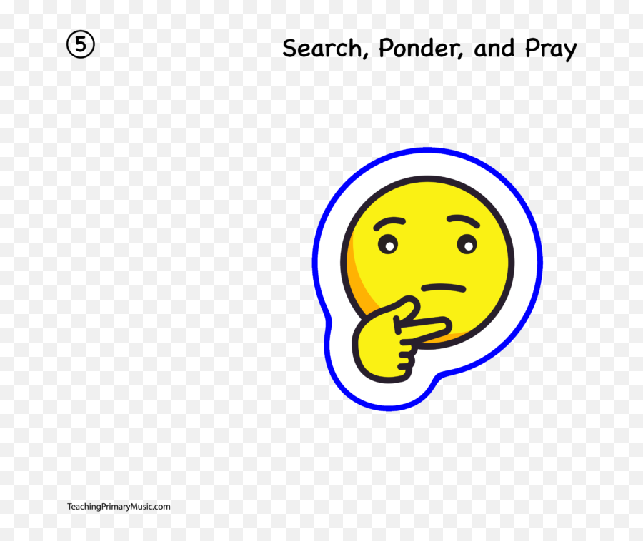 Search Ponder And Pray Action Word Icons U2013 Teaching Emoji,Pensive Emoji Meaning
