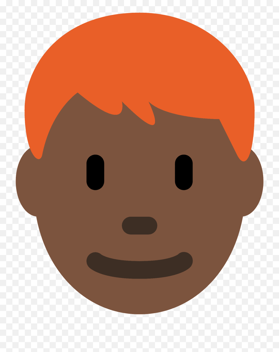 Dark Skin Tone Red Hair - Ginger Hair Black Skin Man Emoji,Ginger Emoji