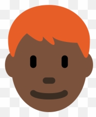 Dark Skin Tone Red Hair - Ginger Hair Black Skin Man Emoji,Ginger Emoji
