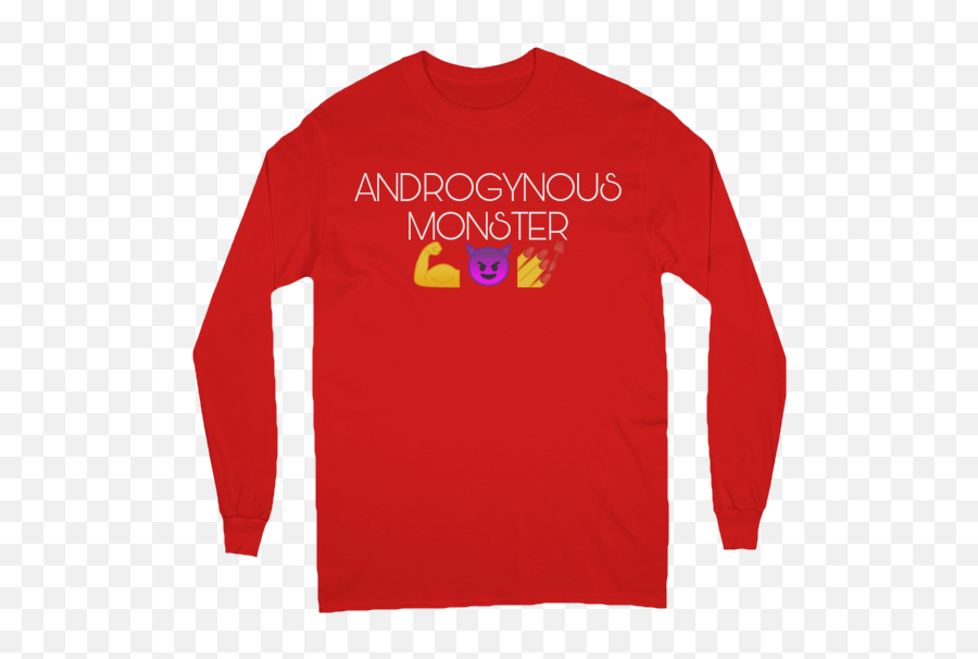 Am - Long Sleeve Emoji,Androgynous Emoji