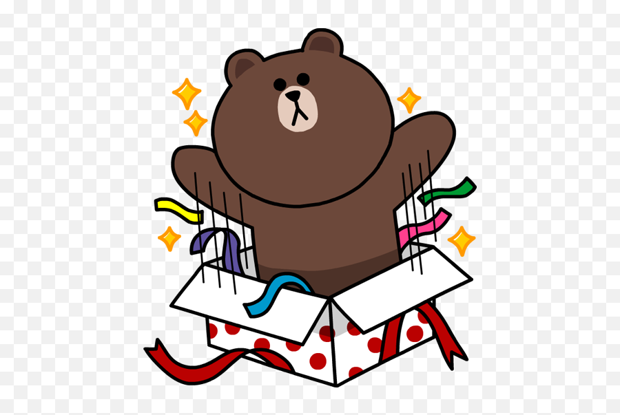 Gambar Kartun Boneka Line Lucu - Stiker Line Happy Birthday Emoji,Boneka Emoticon Line