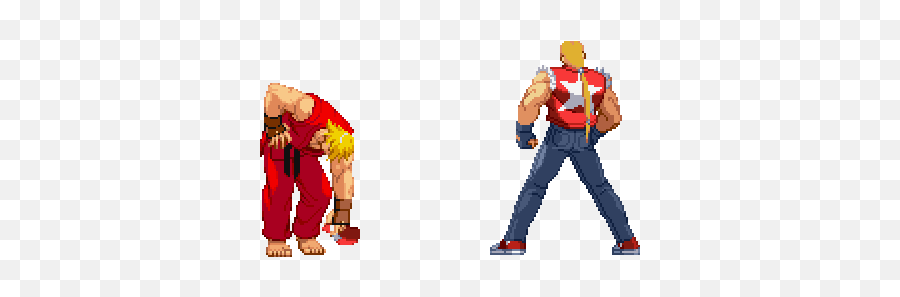 Top Supreme Master Fgt Stickers For - Terry Bogard And Ken Gif Emoji,Master Chief Emoji