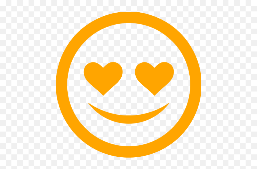 Free Orange Emoticon Icons Emoji,(want Love) Emoticon
