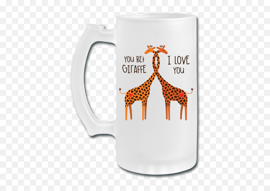 Giraffe Beer Glass - Serveware Emoji,Giraffe Emoji