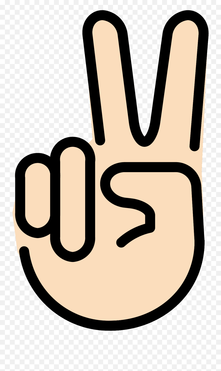 Victory Hand Emoji Clipart - Victory Emoji Hd,Asl Emoji