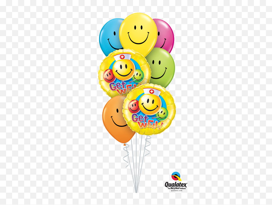 2 Foil18 5 Latex 11 - Blue First Birthday Balloon Emoji,Emoticons Foil Balloons