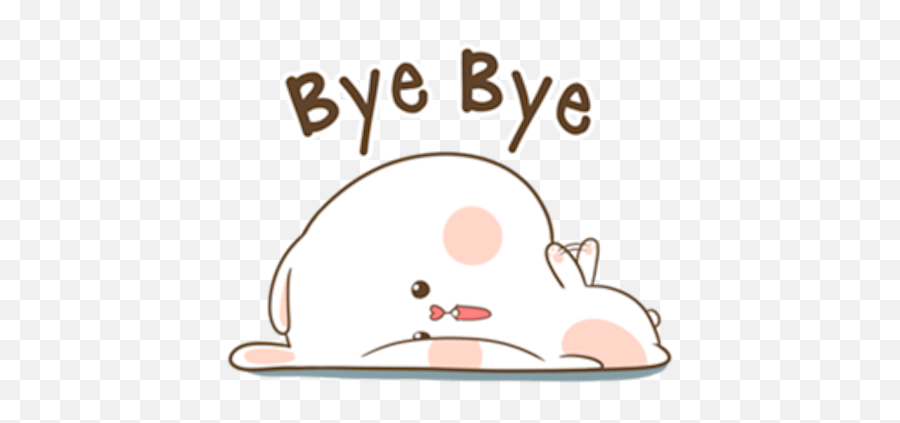 Puffy Rabbit By Binh Pham - Milk And Mocha Stickers Bye Emoji,Tuagom Puffy Bear Emoticon