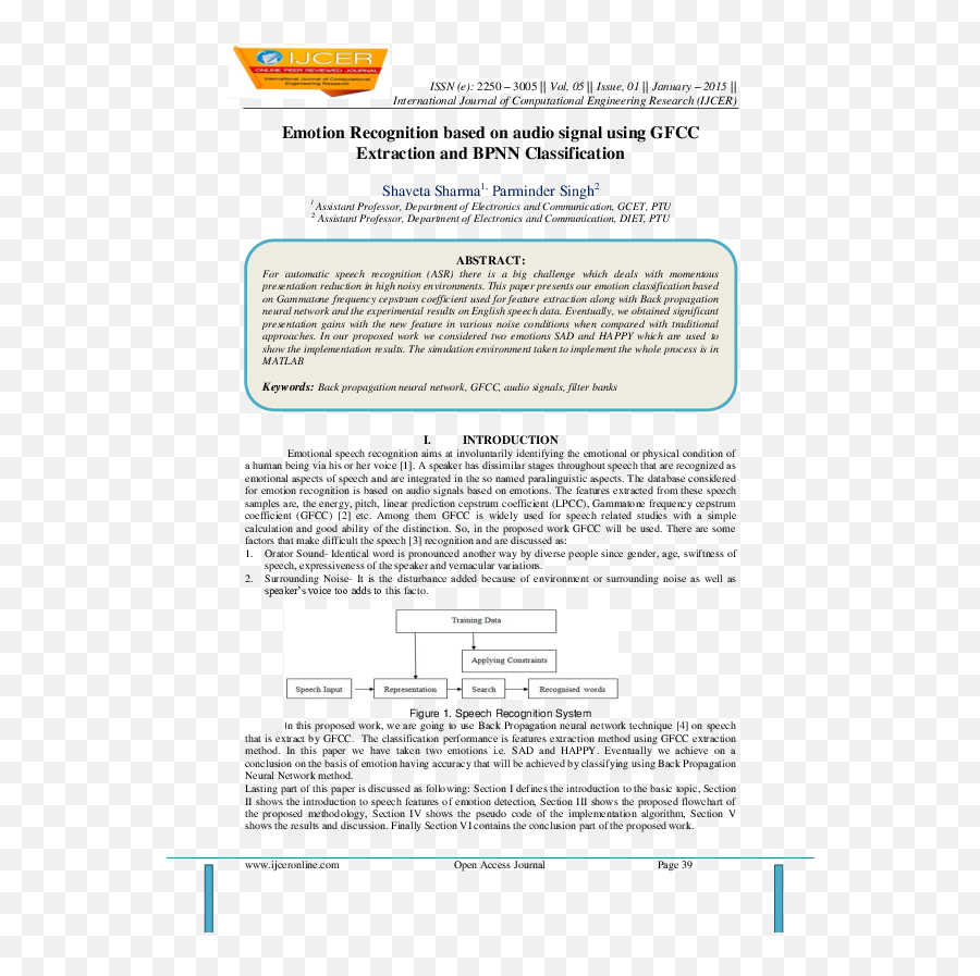 Audio Signal Using Gfcc Extraction - Document Emoji,Cer Emotion