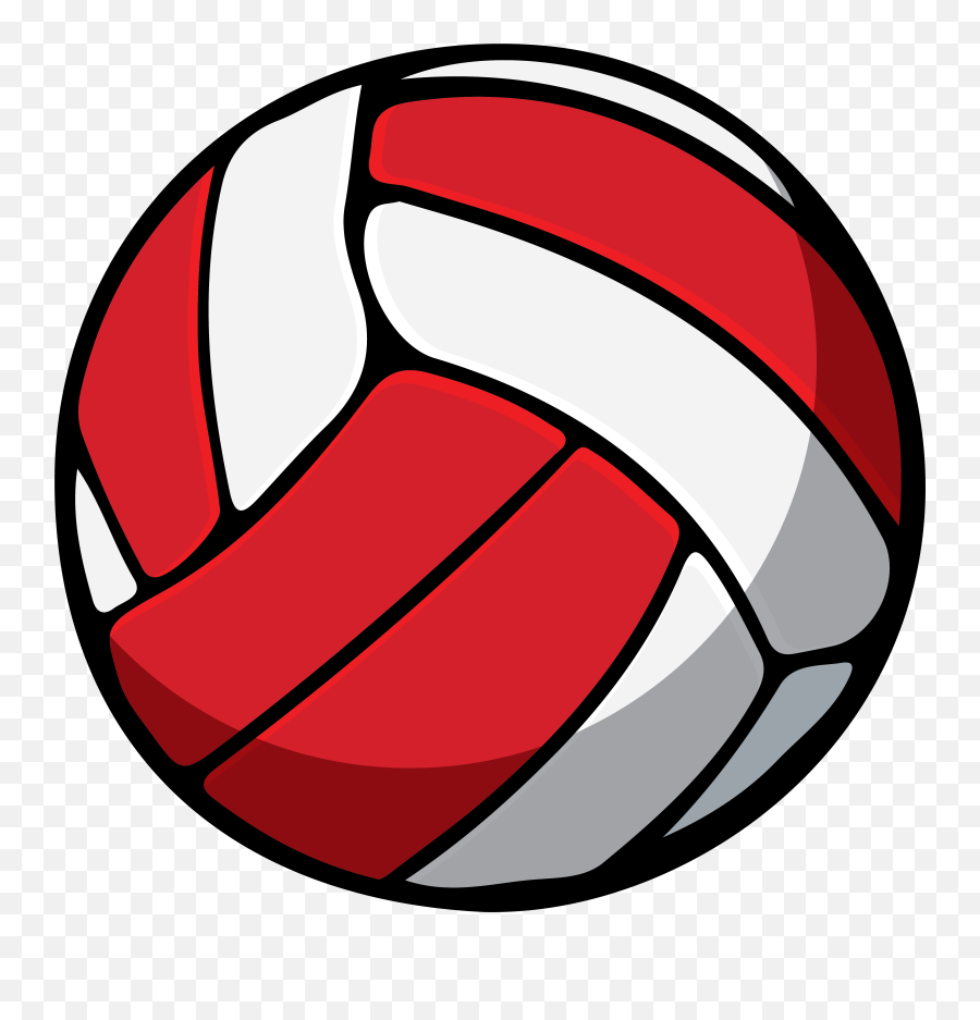 Volleyball Png Transparent Free - Red And White Volleyball Clipart Emoji,Volleyball Emojis