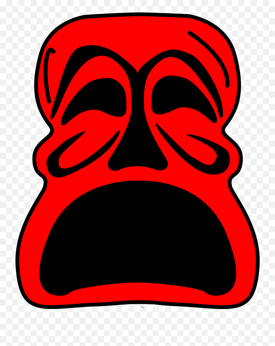 Unhappy Face Mask Clipart Free Image Download - Red Sad Mask Emoji,Happy Sad Angry Emotion Masks