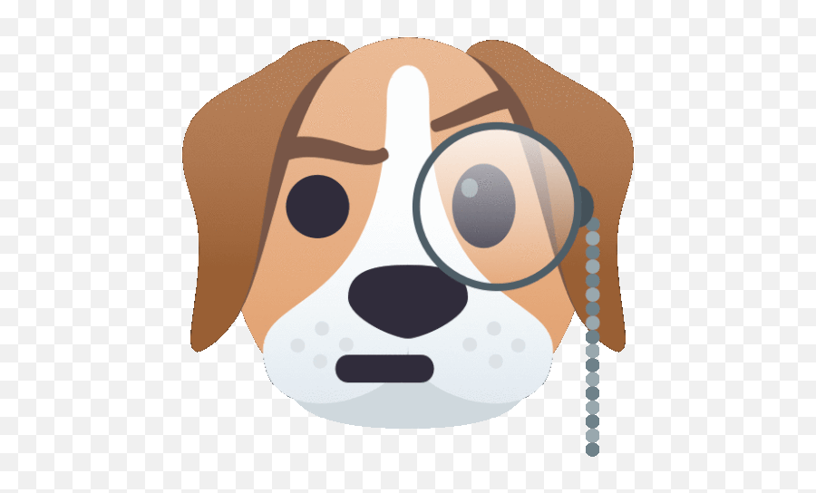 Monocle Dog Gif - Monocle Dog Joypixels Discover U0026 Share Gifs Soft Emoji,Dog Emoji Keyboard
