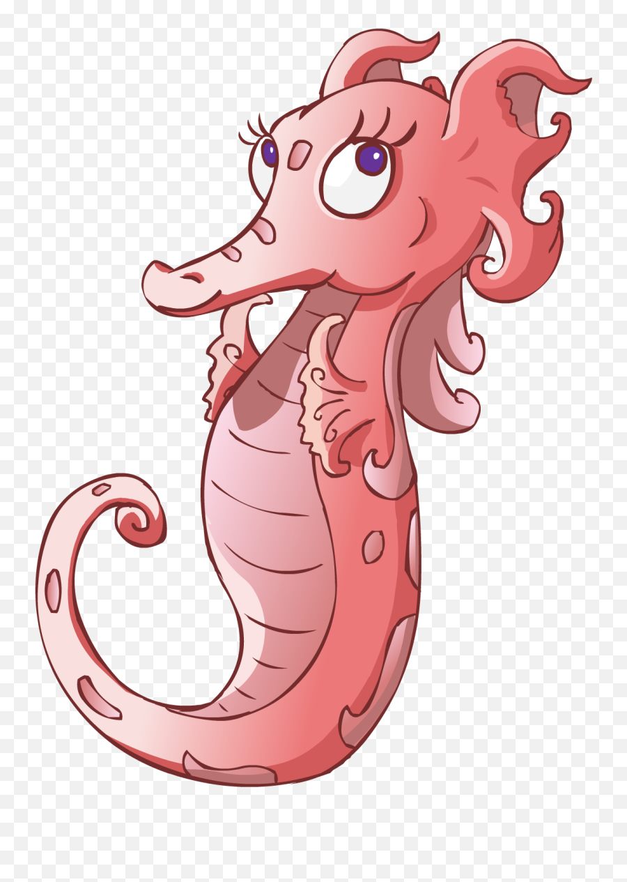 Stacey The Seahorse - Transparent Cartoon Seahorses Emoji,Facebook Emoticons Seahorse