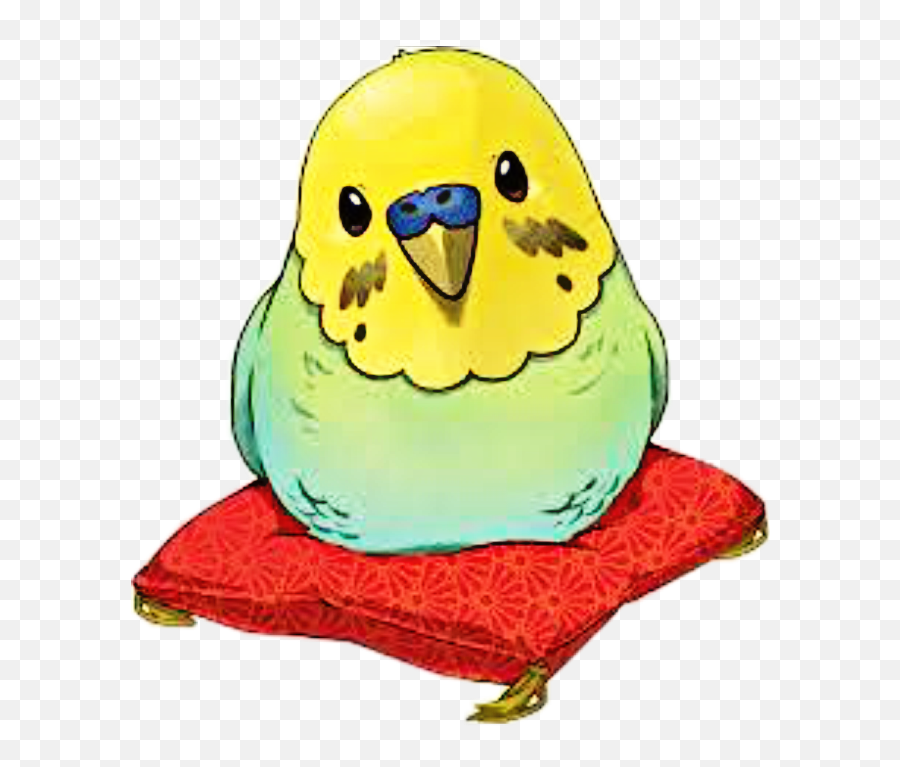 Parrot Parrots Pillows Pillow Cute Sticker By Lydia - Kawaii Parakeet Emoji,Parrot Emoji