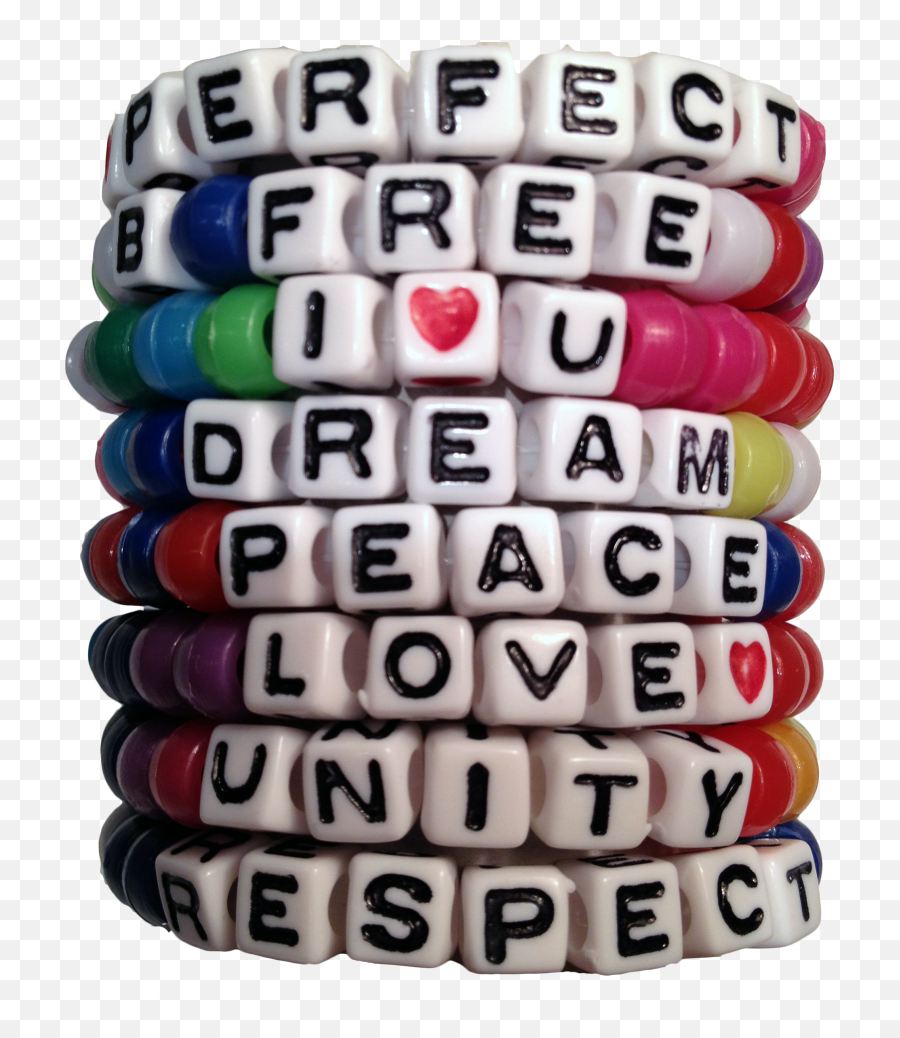 Rave Bracelets Kandi Kid Kandi Bracelets - Kandi Bracelets Transparent Background Emoji,Plur Emoji