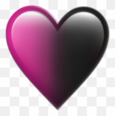 Pink Black Blackpink Followme Heart - Black And Pink Heart Emoji,Pink Emoji